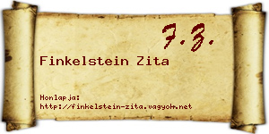 Finkelstein Zita névjegykártya